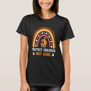 Protect Children Not Guns Rainbow Gun Violence Awa T-Shirt