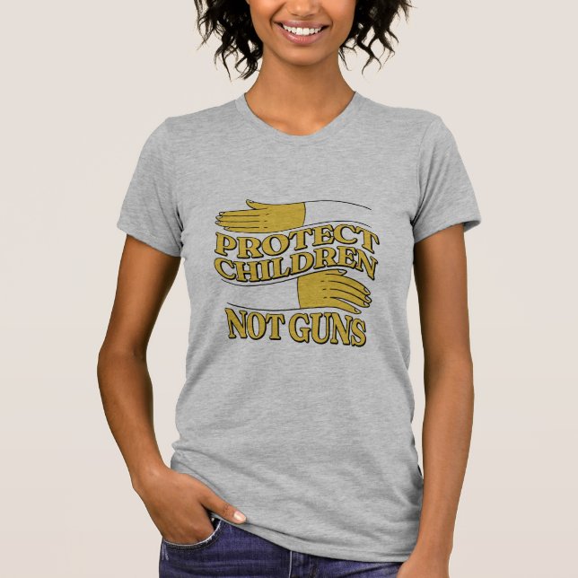 Protect Children Not Guns T-Shirt (Front)