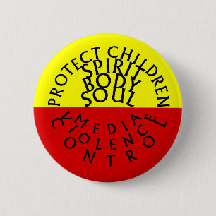 Protect Children SpiritBodySoul Eng 6 Cm Round Badge