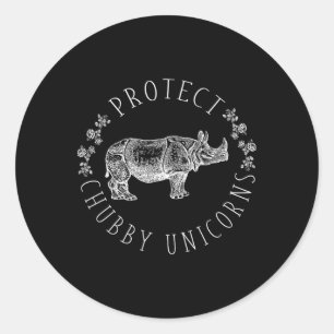 Protect Chub Save Your Planet Earth Dat Classic Round Sticker