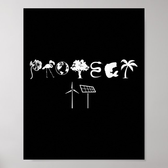 Protect Climate Awareness Environment Protection  Poster (Front)