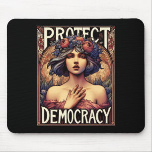 Protect Democracy Political And Feminist Activism Mouse Pad