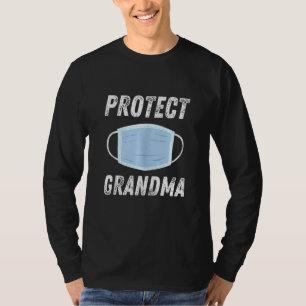Protect Grandma Face Mask Social Distancing + Hyg T-Shirt