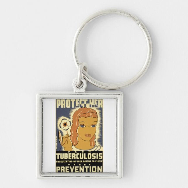 Protect Her From Tuberculosis Key Ring (Front)