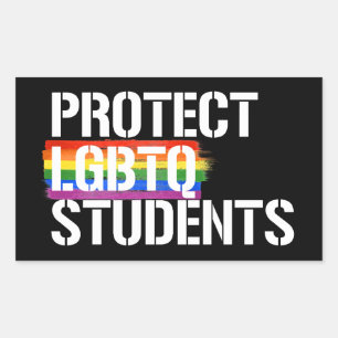 Protect LGBTQ Students Rectangular Sticker