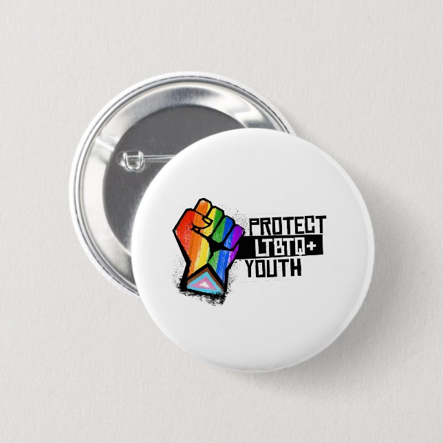 Protect LGBTQ Youth 6 Cm Round Badge (Front & Back)