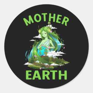Protect Mother Earth Earth Day Classic Round Sticker