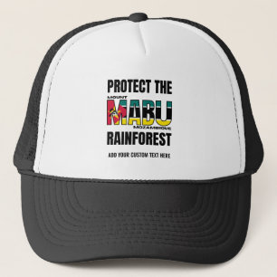 Protect MOUNT MABU RAINFOREST Mozambique Flag Trucker Hat