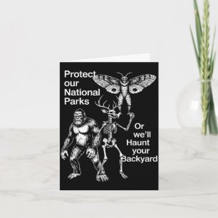 Protect national parks or haunt backyard card