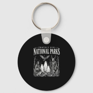 Protect national parks or haunt backyard key ring