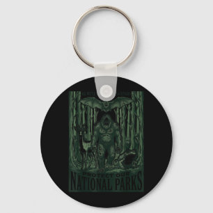 Protect National Parks Or Haunt Backyard Men Key Ring