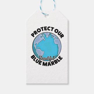 Protect Our beautiful Blue Marble Gift Tags