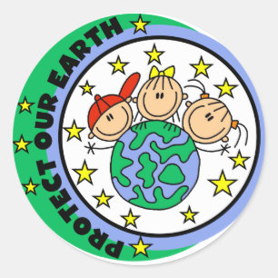 Protect Our Earth Tshirts and Gifts Classic Round Sticker