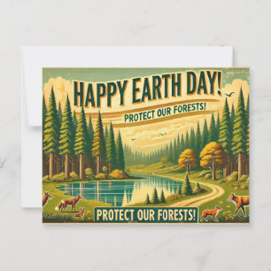 Protect Our Forests Postcard
