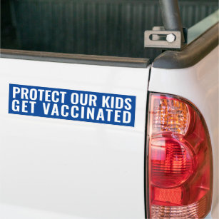 Protect Our Kids Get Vaccinated Custom Sticker