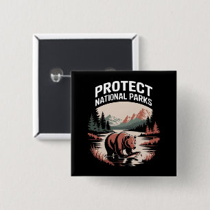 Protect Our National Parks 15 Cm Square Badge
