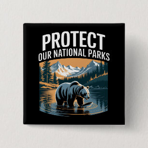 Protect Our National Parks 15 Cm Square Badge