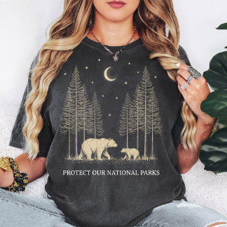 Protect Our National Parks Bear & Trees T-Shirt