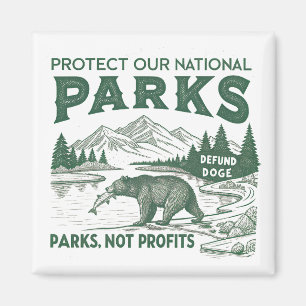 Protect Our National Parks Defund Doge Parks Magnet
