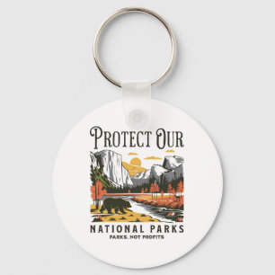 Protect Our National Parks Defund Doge Parks Not P Key Ring