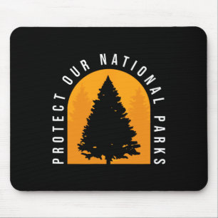 Protect Our National Parks Distressed Outdoor Wand Mouse Pad