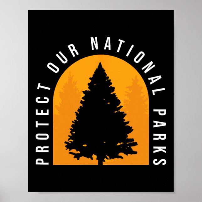 Protect Our National Parks Distressed Outdoor Wand Poster (Front)