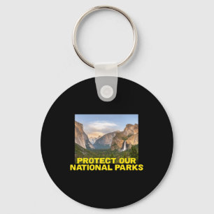Protect Our National Parks - Hiking Premium Key Ring