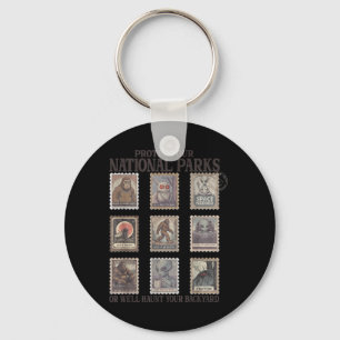 Protect Our National Parks or Haunt Your Backyard Key Ring