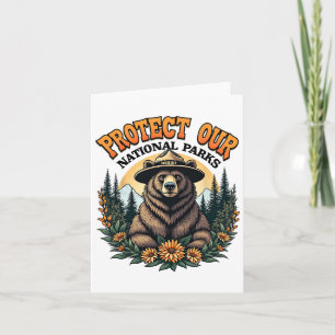 Protect Our National Parks Resist Alt Us Bear Card
