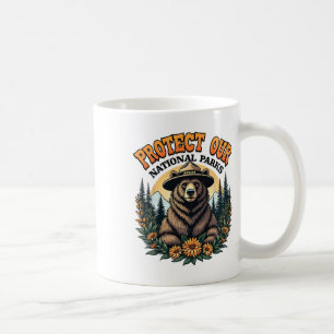 Protect Our National Parks Resist Alt Us Bear Coffee Mug