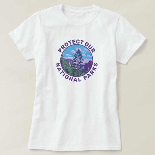 Protect Our National Parks Support T-Shirt (Design Front)