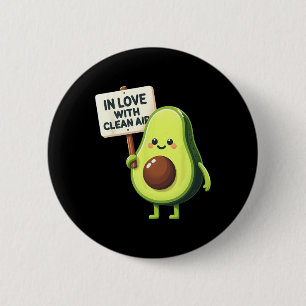 Protect Our Planet Avocado Earth Day Lets Save The 6 Cm Round Badge
