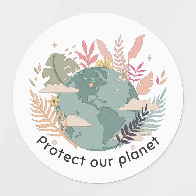 Protect Our Planet - Earth Day (Cartoon texture) (Design 1)