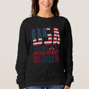 Protect Our Social Security USA Flag Sweatshirt