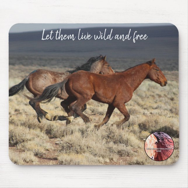Protect Our Wild Horses Mouse Pad (Front)