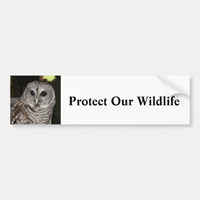 Protect Our Wildlife - Bumper Sticker (Front)