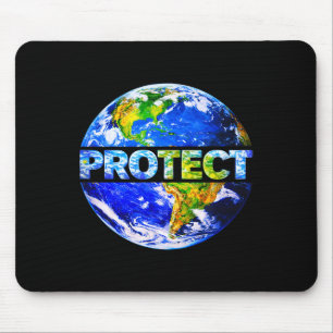Protect planet earth - earth day environmental mouse pad