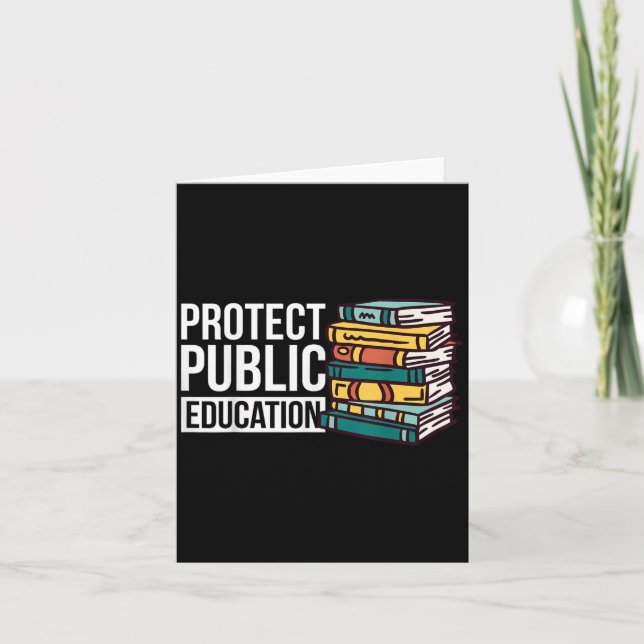 Protect Public Education  Card (Front)