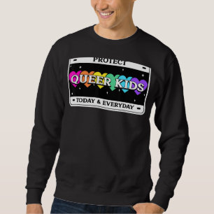 Protect Queer Kids Lgbt Awareness Gay Lesbian Prid Sweatshirt