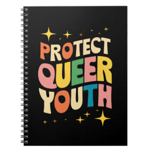 Protect Queer Youth Protect Trans Kids LGBTQ Notebook
