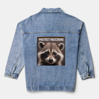 PROTECT RACCOONS Denim Jean Jacket