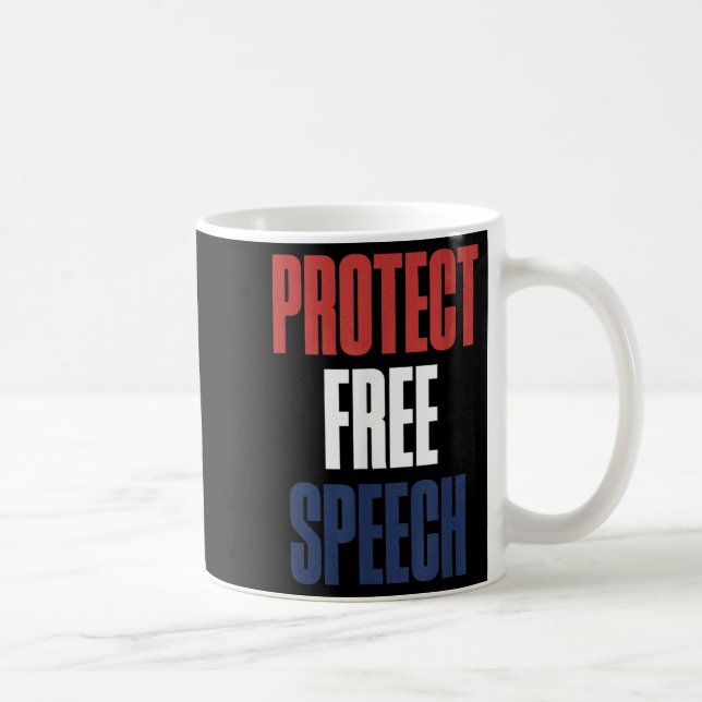 Protect Speech Patriotic Men And Women  Coffee Mug (Right)