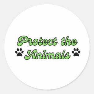 Protect the animals sticker animal lover sticker