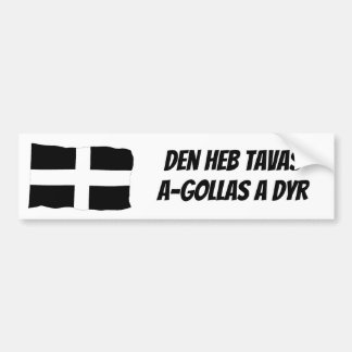 Protect The Cornish Language Bumper Sticker