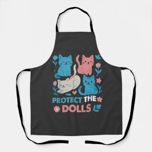Protect the Dolls Equality Trans LGBT cats Lover  Apron
