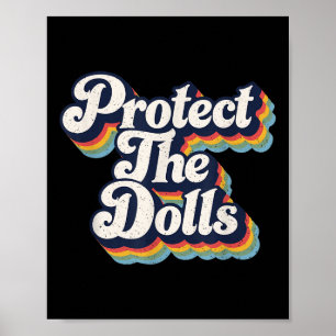 Protect The Dolls - Trans Women Solidarity Retro D Poster
