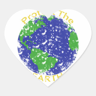 Protect the Earth Heart Sticker