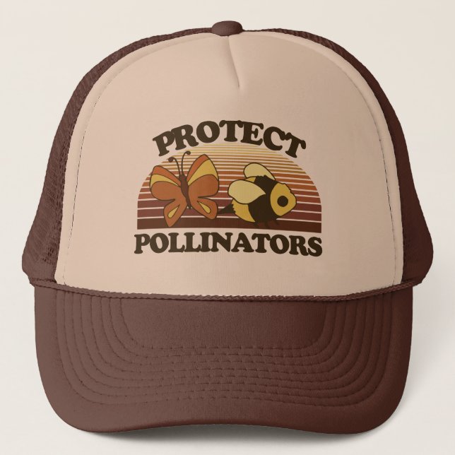 Protect the Pollinators Trucker Hat (Front)