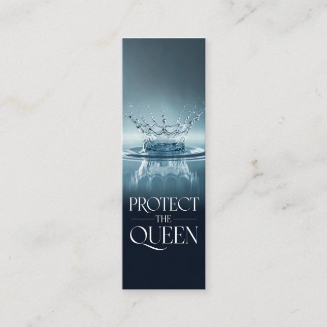 Protect The Queen Mini Business Card (Front)
