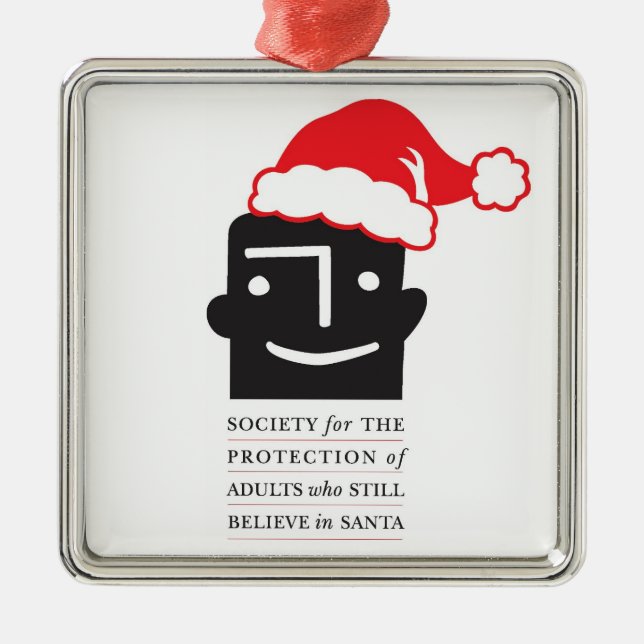 Protect the Santa Believers! SPASBS Xmas Ornament (Front)